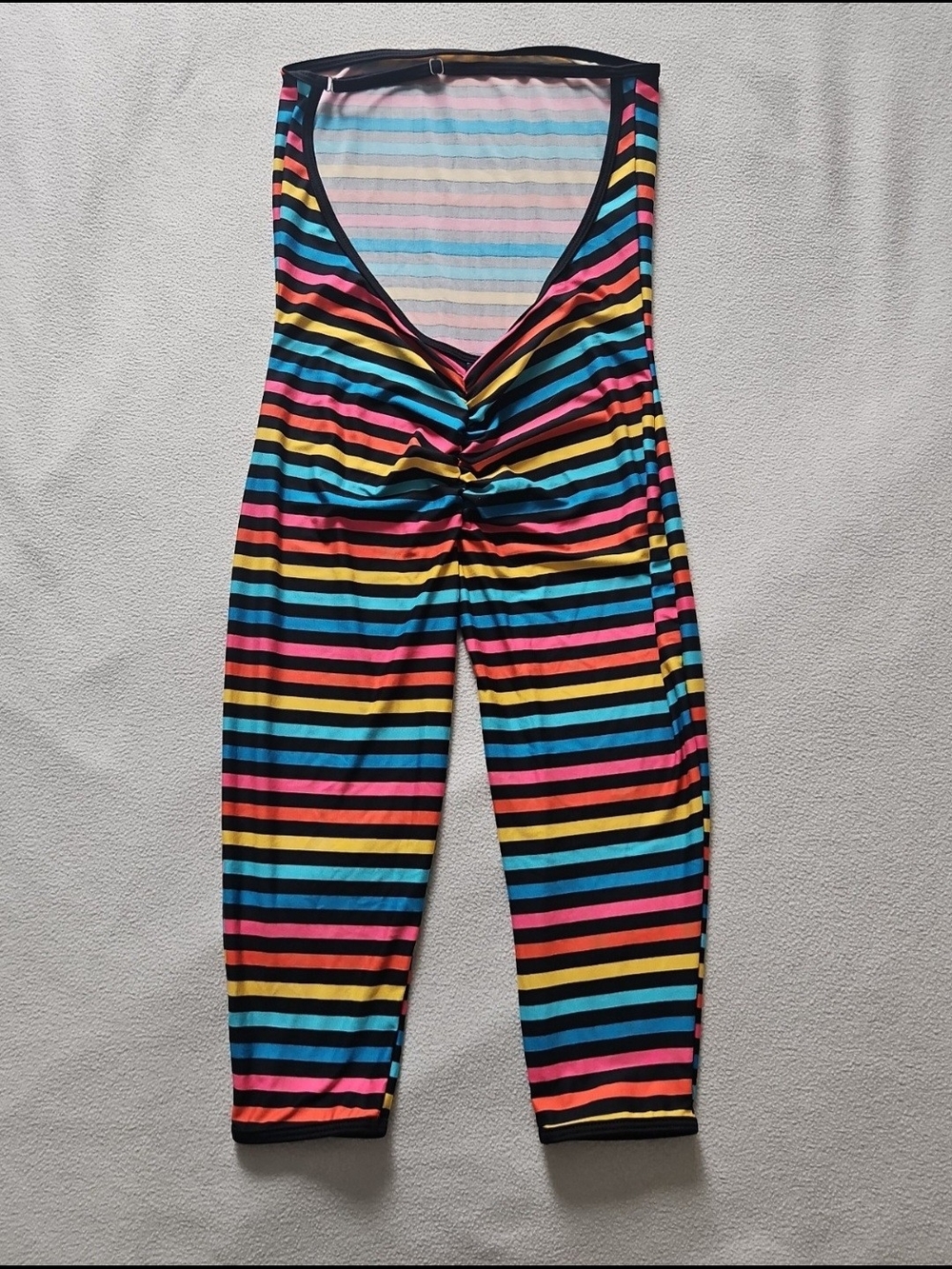 Rainbow Striped One-Piece Romper Size SMALL